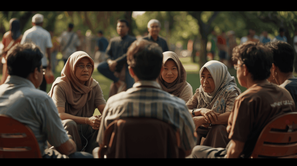 Diskusi komunitas Indonesia membahas isu dan fenomena sosial