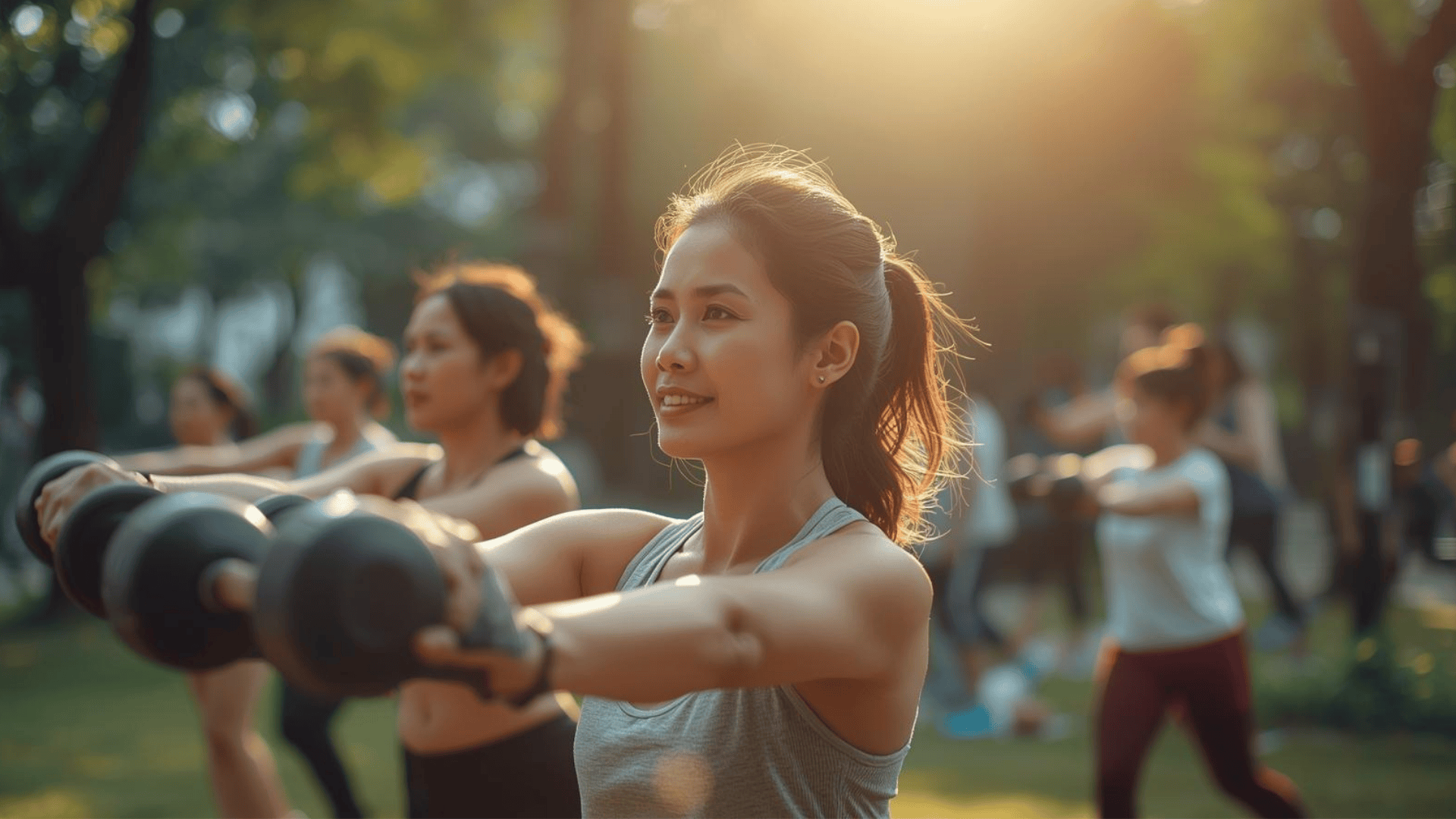 Olahraga pagi di taman untuk meningkatkan metabolisme tubuh secara alami