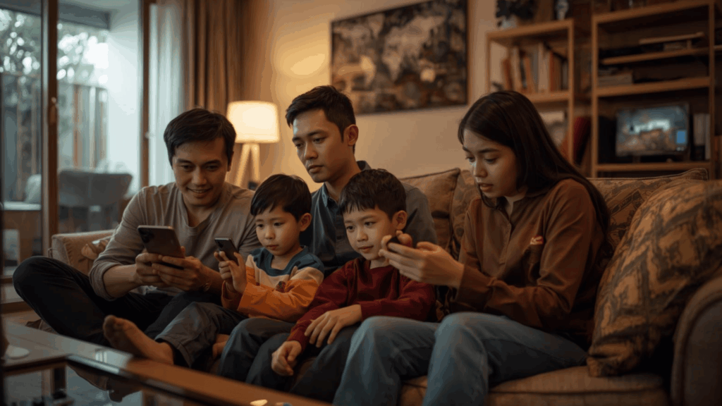 keseimbangan lifestyle digital keluarga
